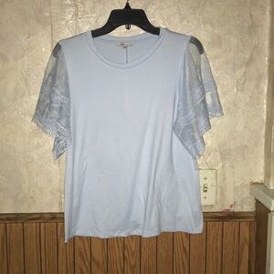 Two fancy short sleeve biashe tops (1X)
